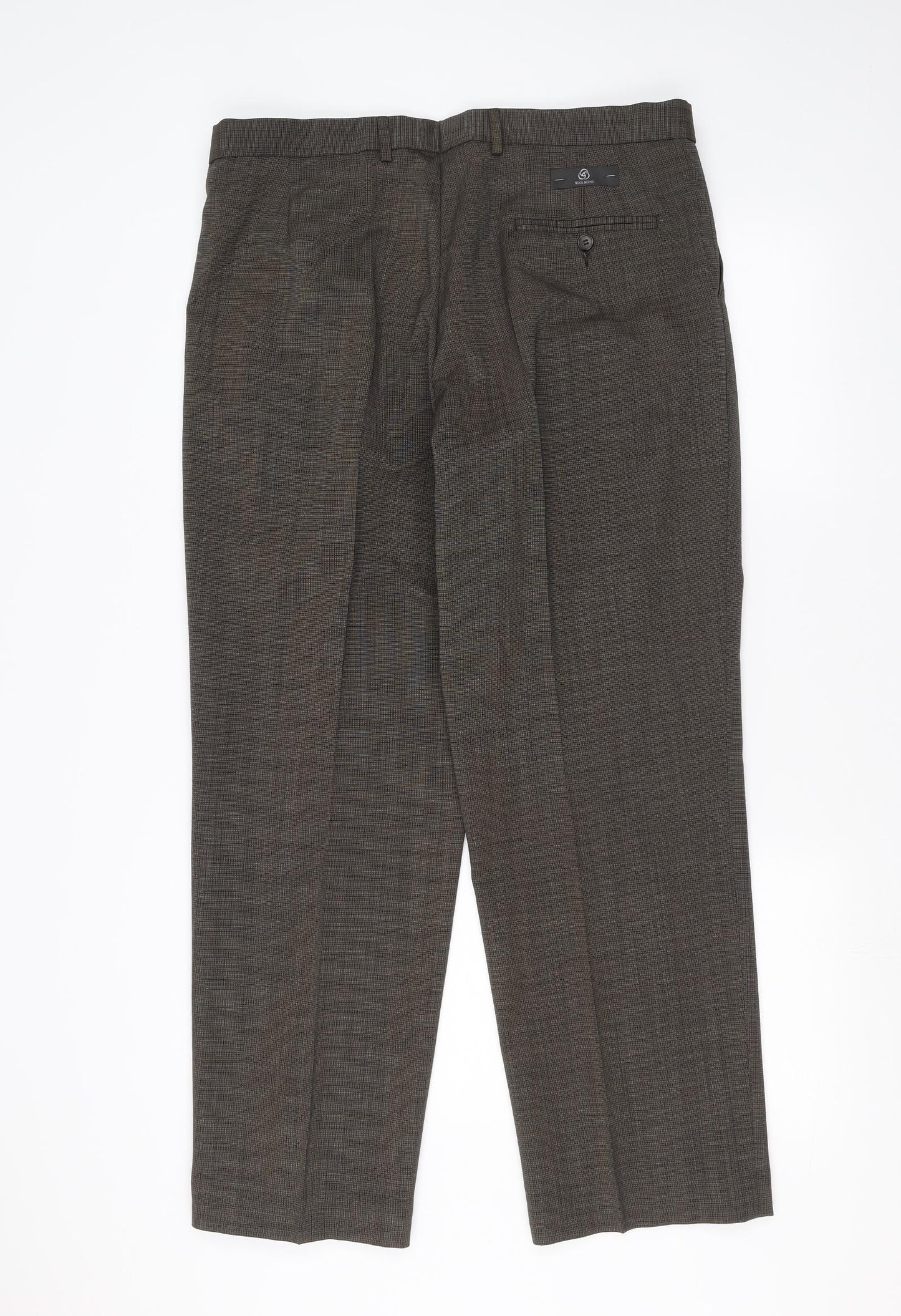 Marks and Spencer Mens Brown   Trousers  Size 36 in L29 in