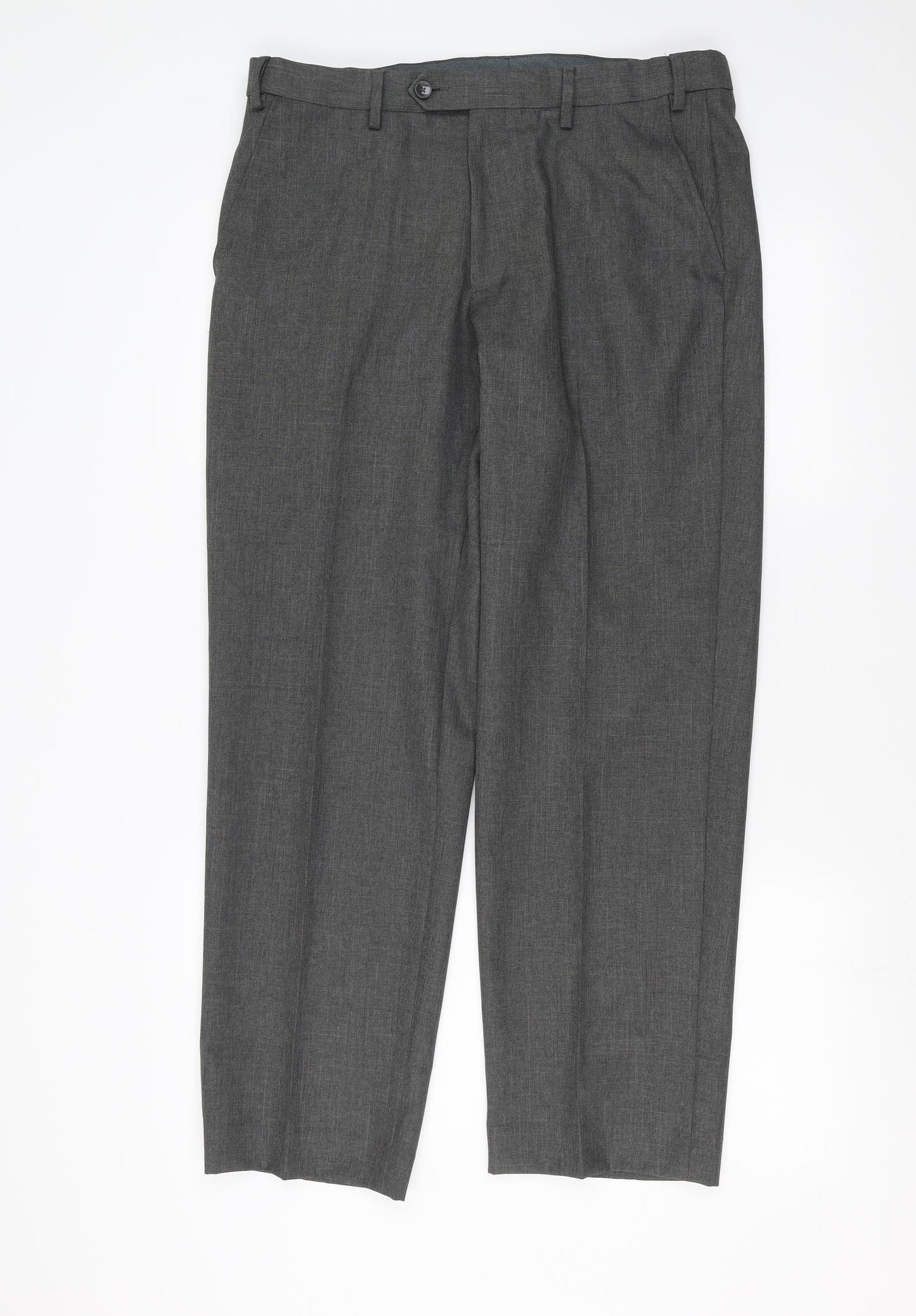 Marks and Spencer Mens Grey   Trousers  Size 34 in L29 in