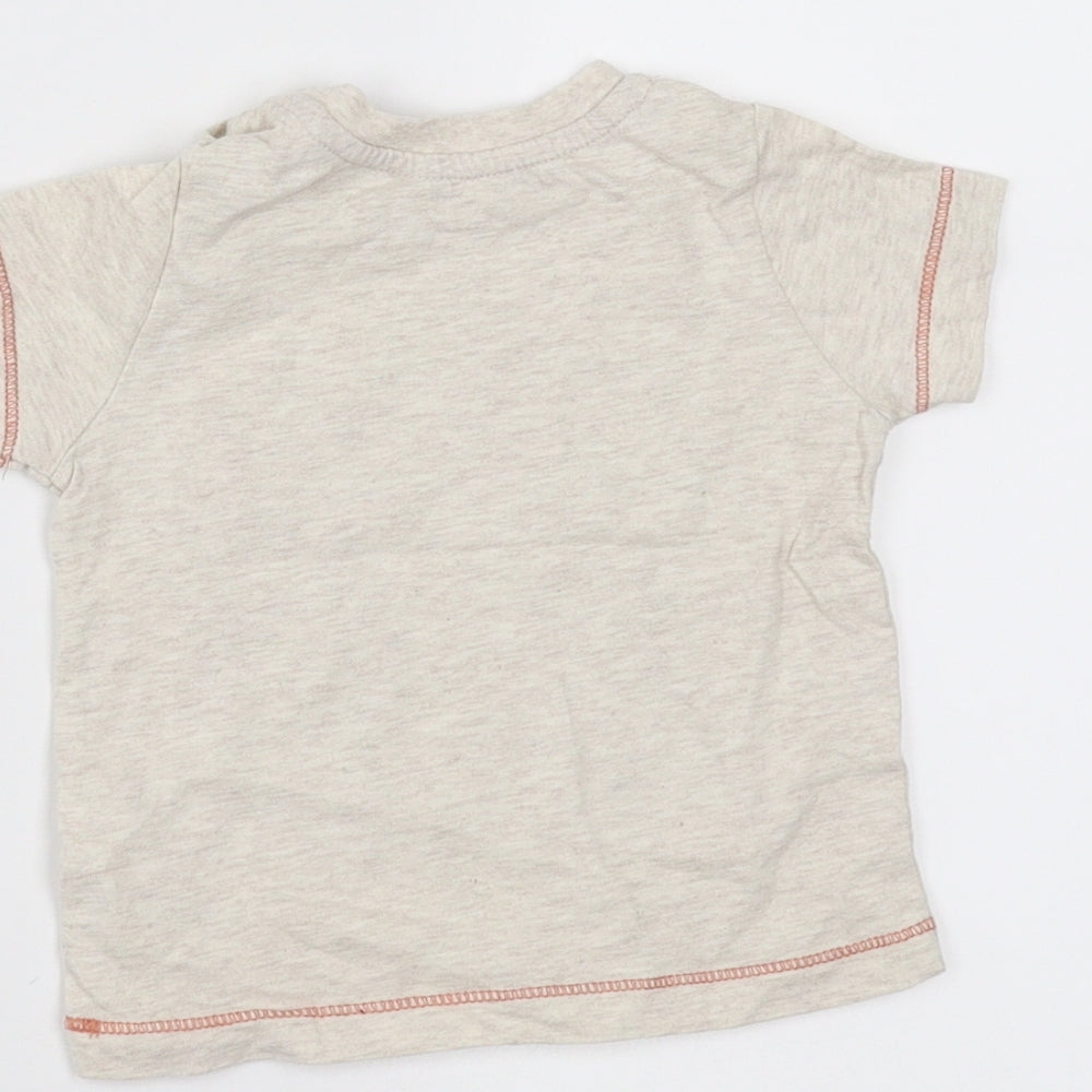 Nutmeg Baby Beige   Basic T-Shirt Size 3-6 Months  - Paddington bear