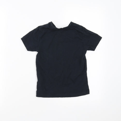 Jeff & Co Boys Black   Basic T-Shirt Size 4-5 Years  - Dinosaur