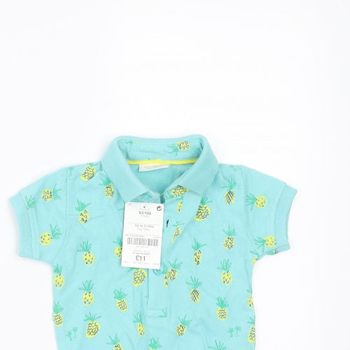 NEXT Baby Green   Babygrow One-Piece Size 0-3 Months  - Pinapple