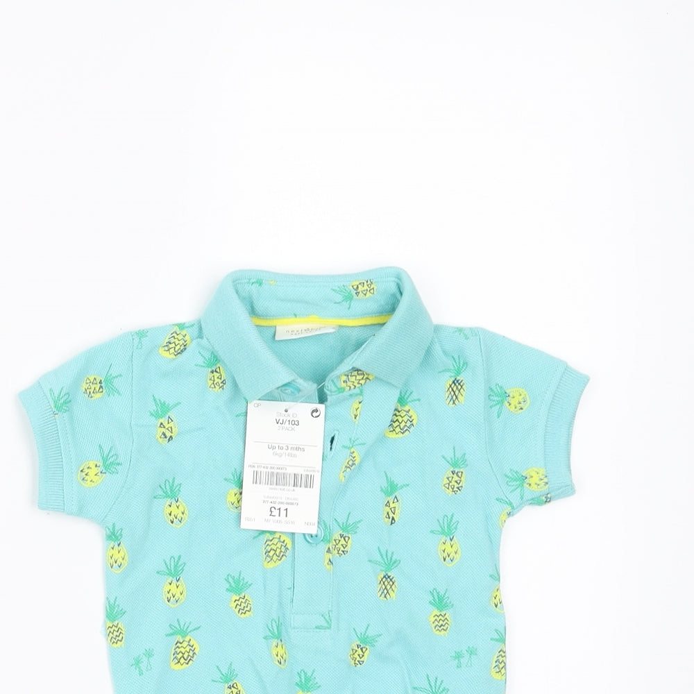 NEXT Baby Green   Babygrow One-Piece Size 0-3 Months  - Pinapple