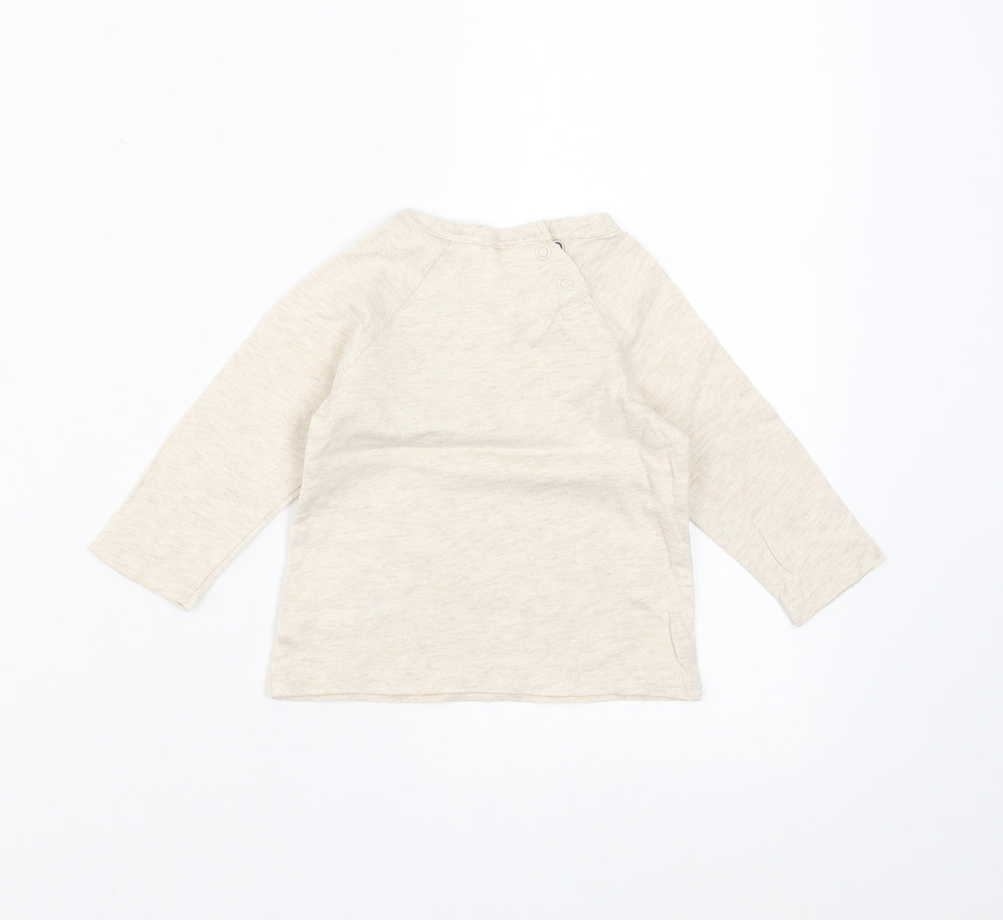 H&M Girls Beige   Basic T-Shirt Size 3-6 Months  - Mickey mouse