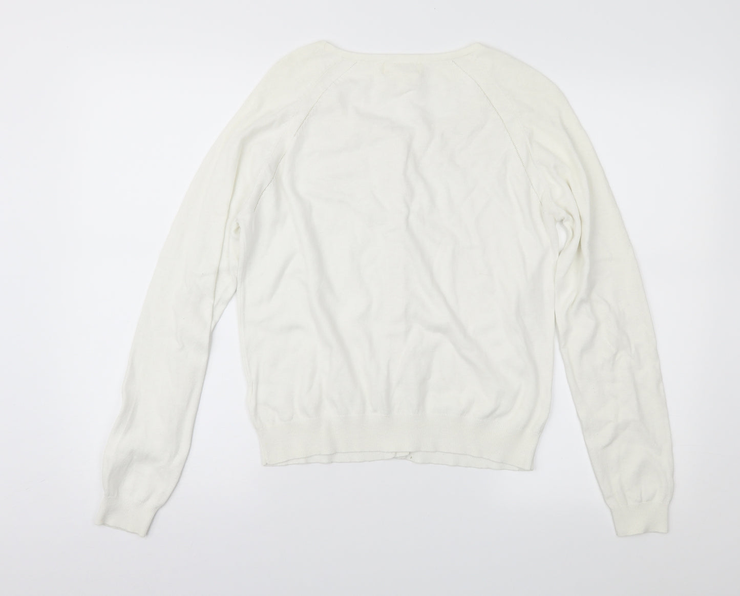 NEXT Womens White   Cardigan Jumper Size 12