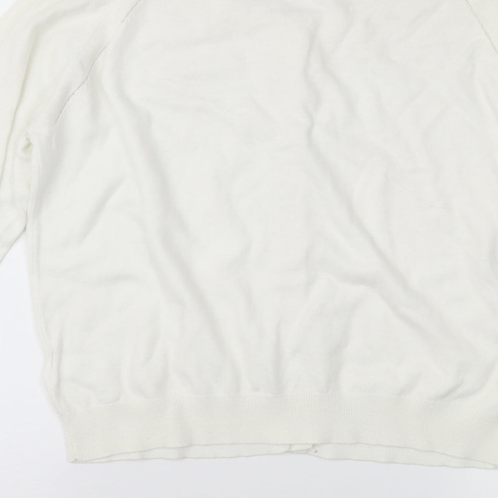 NEXT Womens White   Cardigan Jumper Size 12