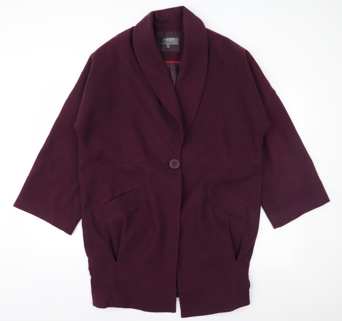 Marks and Spencer Womens Purple   Overcoat Coat Size 10