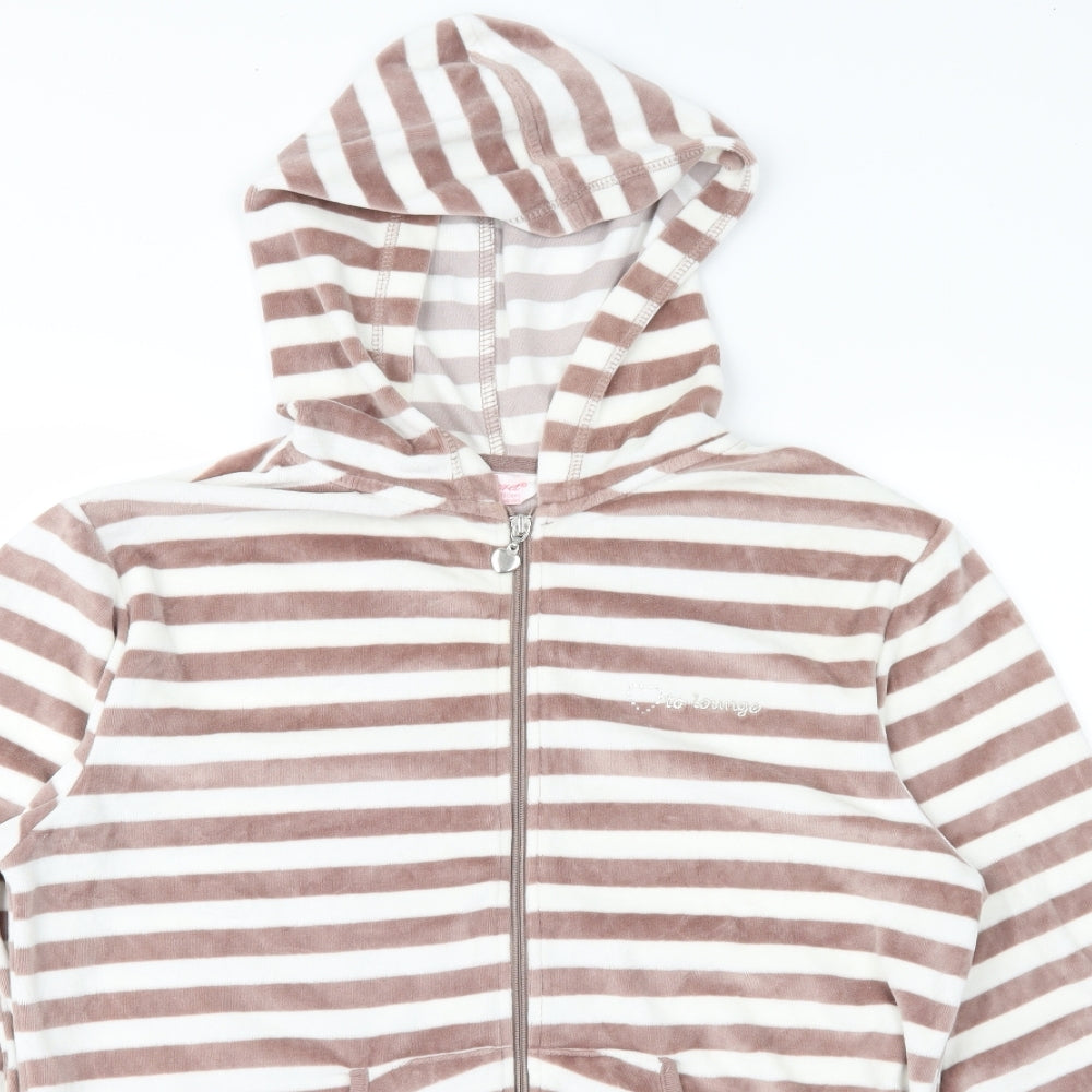 Secret Possesions Womens Brown Striped    Size 16
