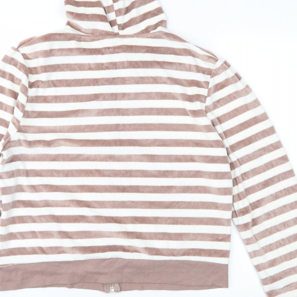 Secret Possesions Womens Brown Striped    Size 16