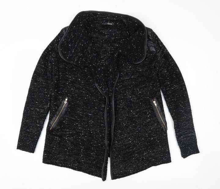 Quiz Womens Black Jacket Coatigan Size M