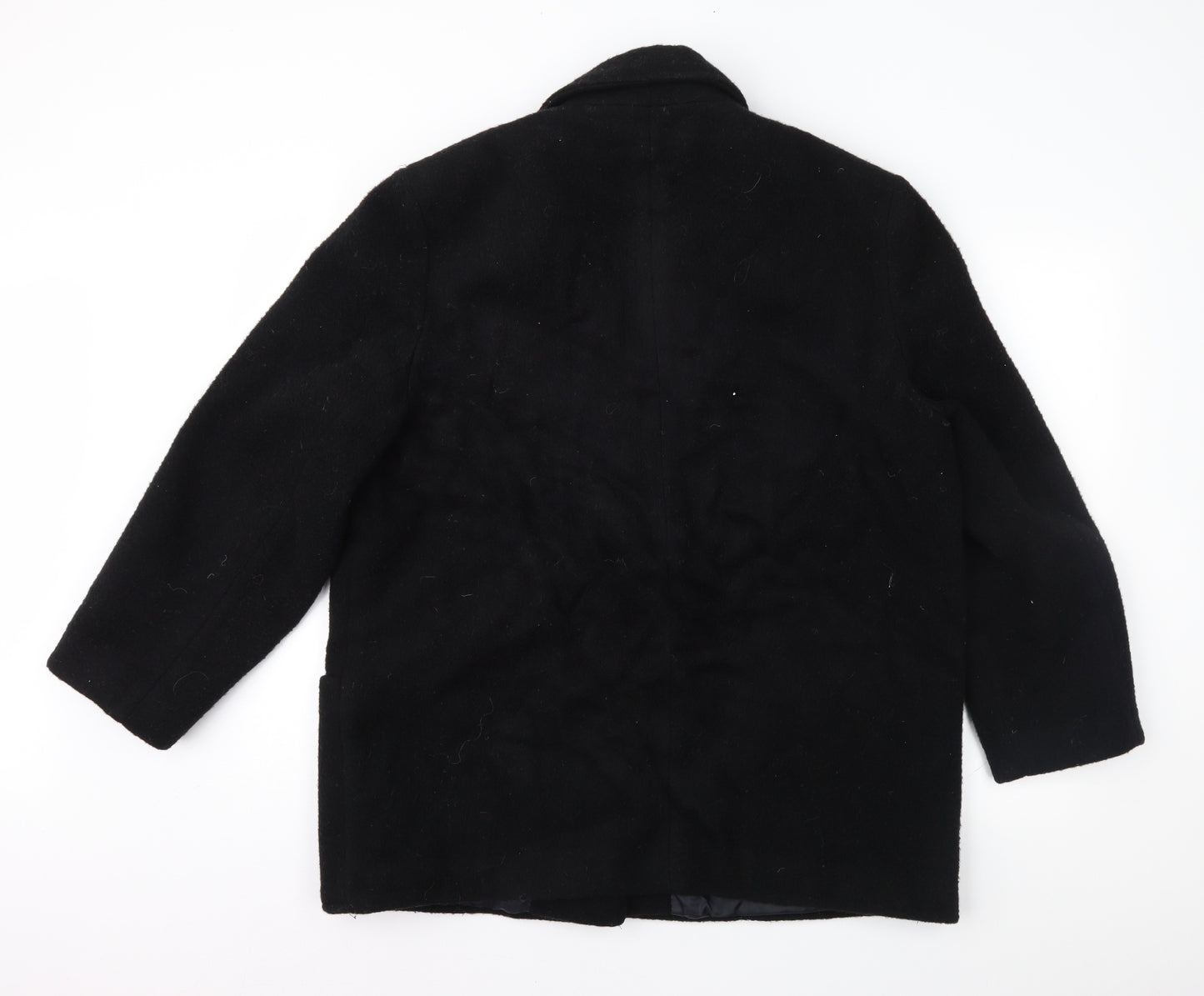 Preworn Womens Black   Overcoat Coat Size 18