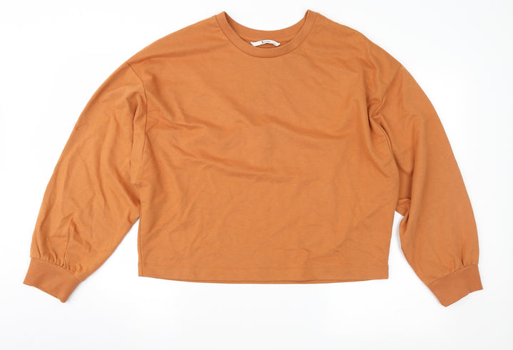 TU Womens Brown   Pullover Sweatshirt Size 16