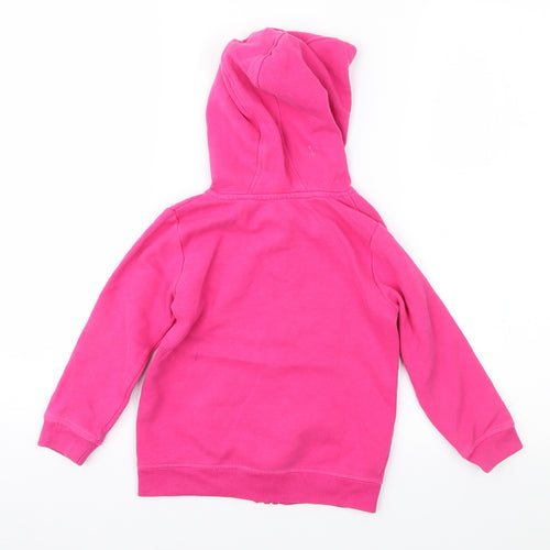 George Girls Pink   Full Zip Hoodie Size 4-5 Years