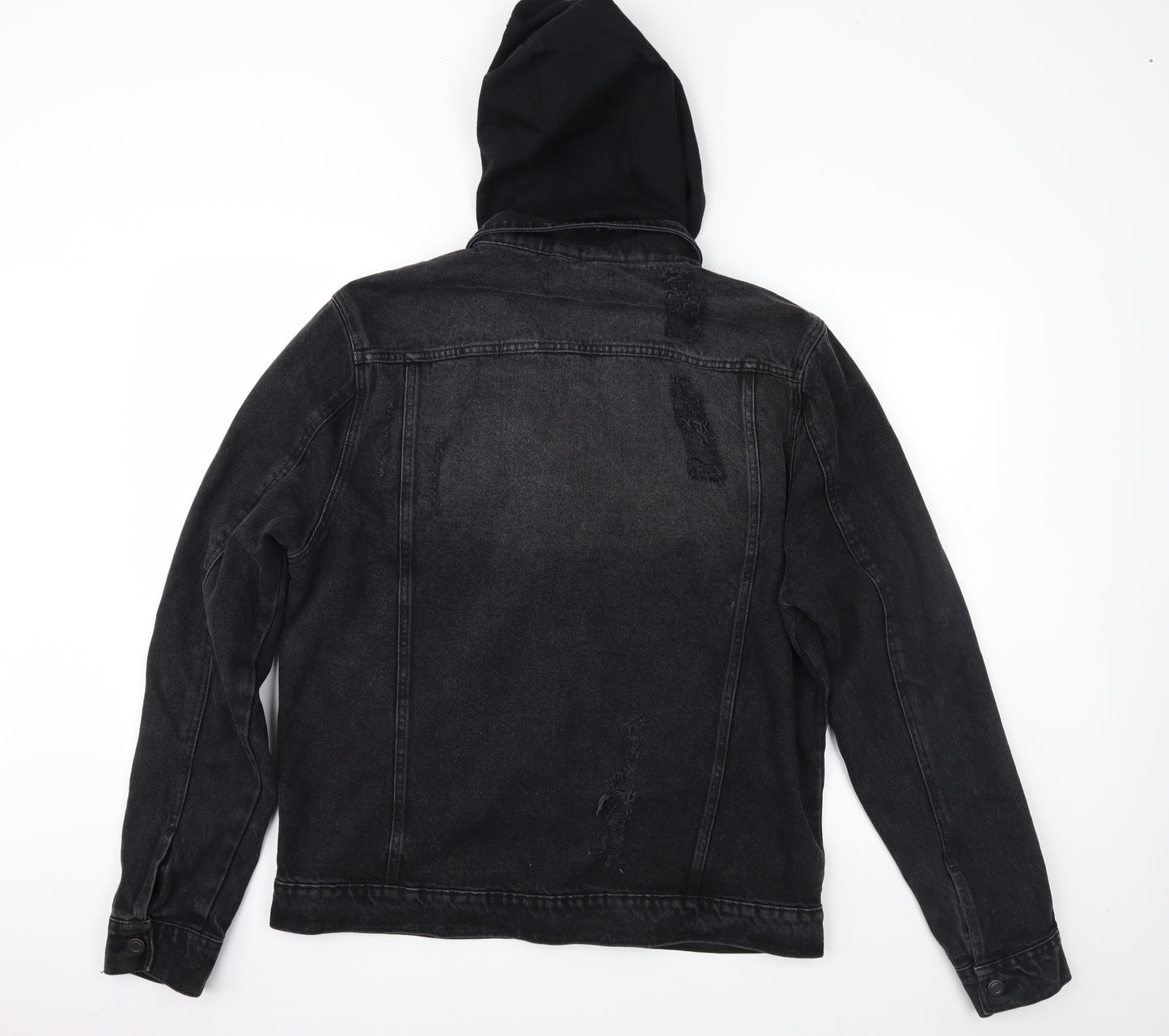 Primark Mens Black  Denim Jacket  Size L