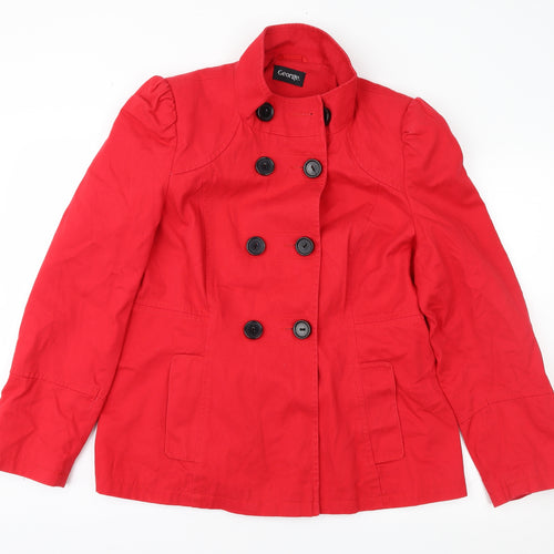 George Womens Red   Jacket Coat Size 18
