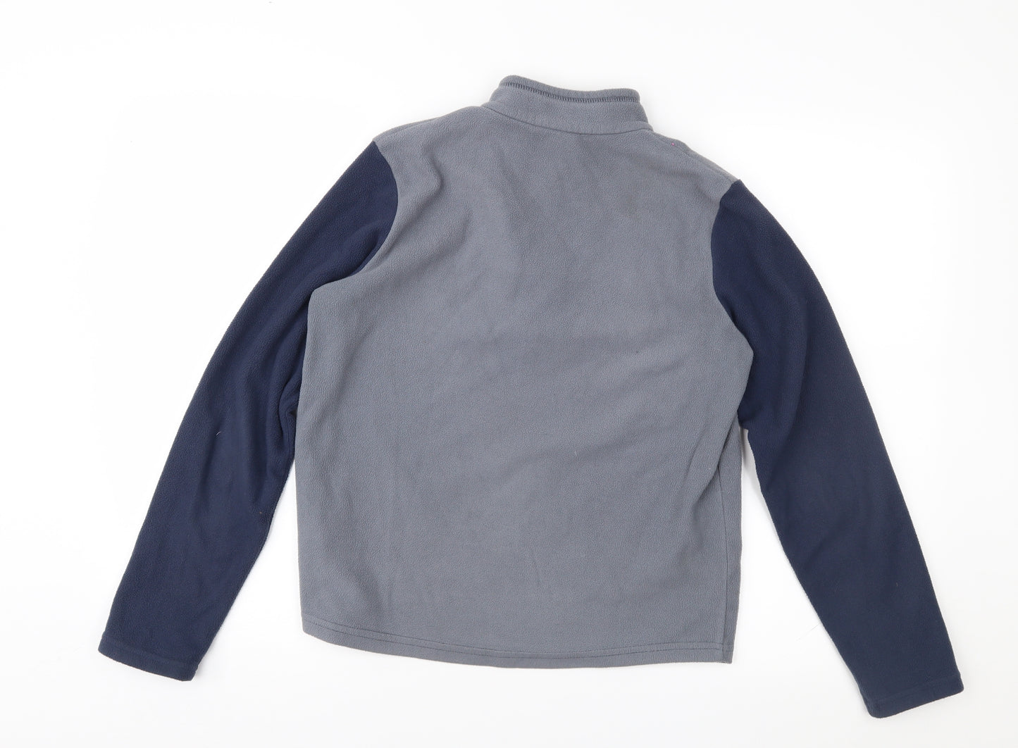 Quechua Boys Grey Colourblock Fleece Jacket  Size 12-13 Years