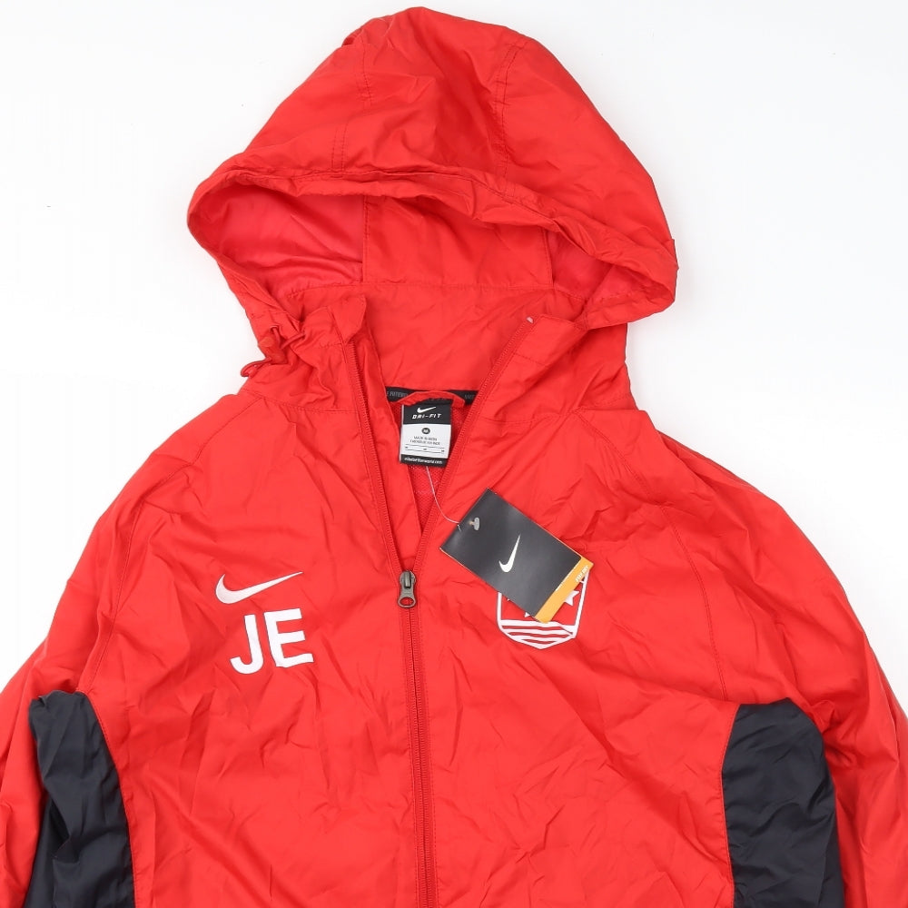 Nike Mens Red   Anorak Jacket Size M