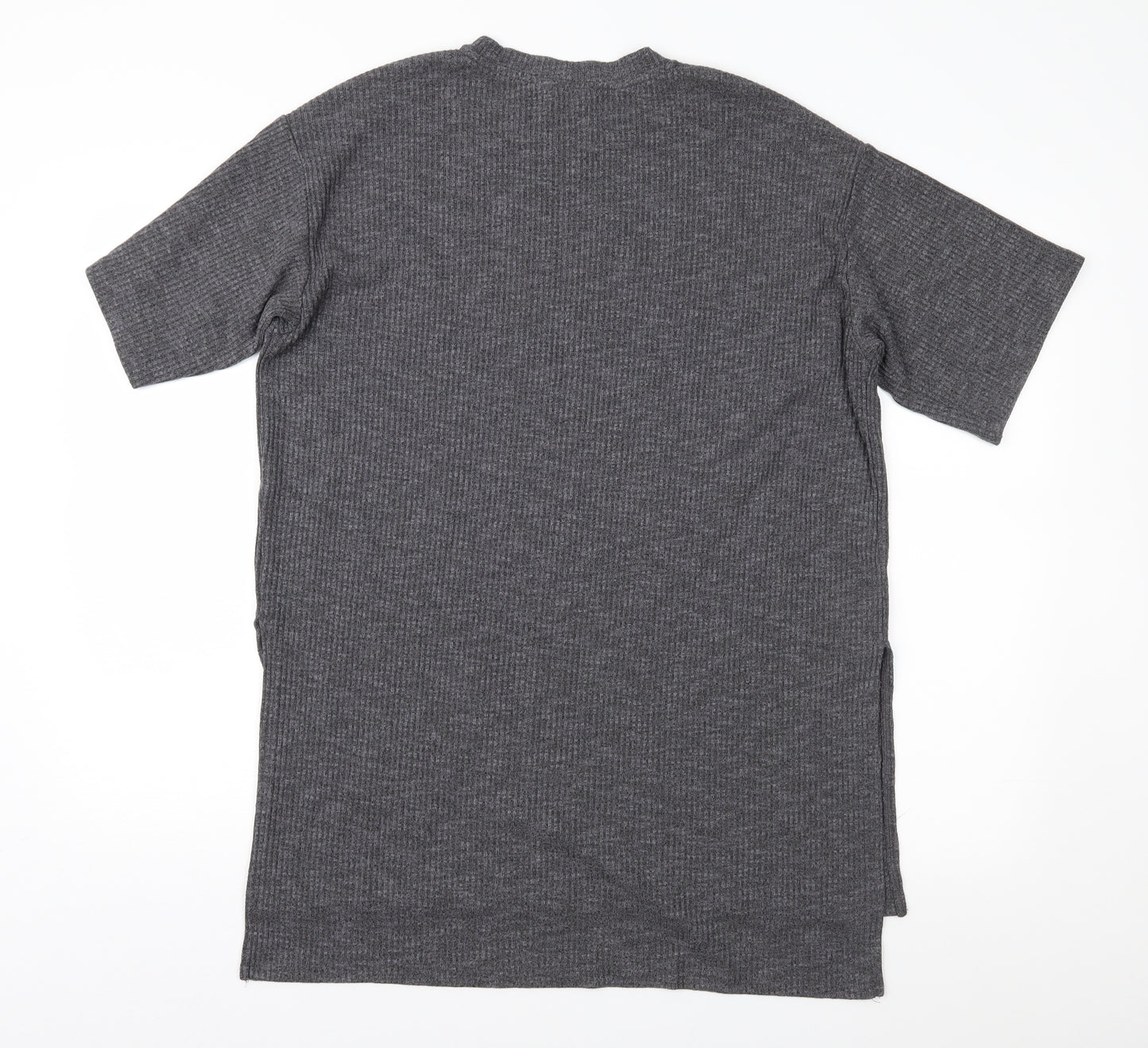 Monki Womens Grey   Basic T-Shirt Size L