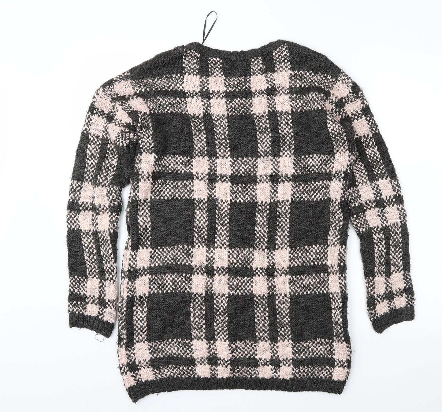 George Womens Brown Check  Tunic Jumper Size 12