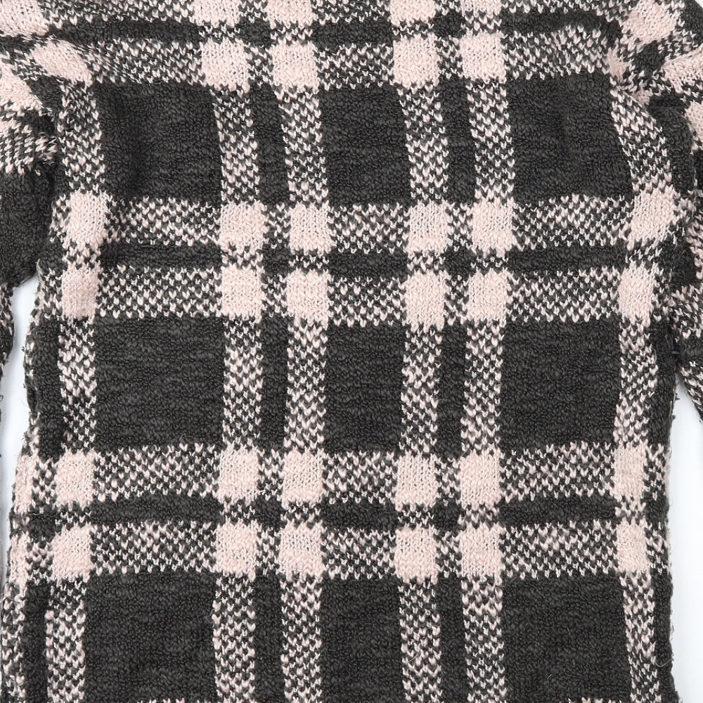 George Womens Brown Check  Tunic Jumper Size 12