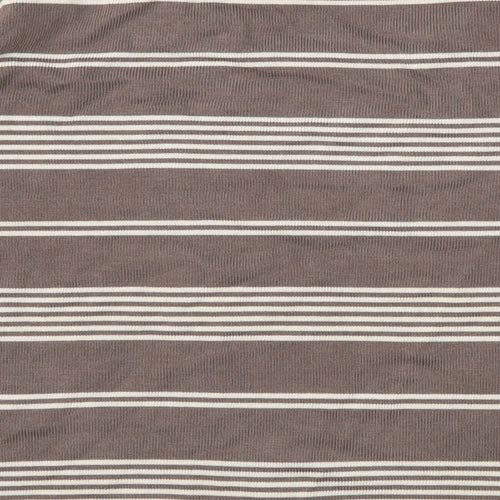 FABRIZIO GIANNI Womens Brown Striped  Pullover Jumper Size M