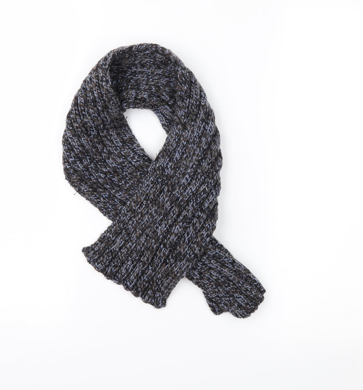 Preworn Unisex Blue Knit Rectangle Scarf Scarf Size Regular