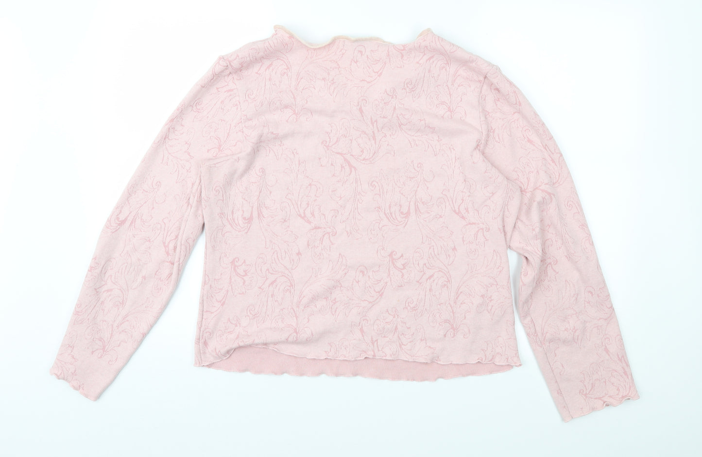 DASH Womens Pink Floral  Pullover Jumper Size 18