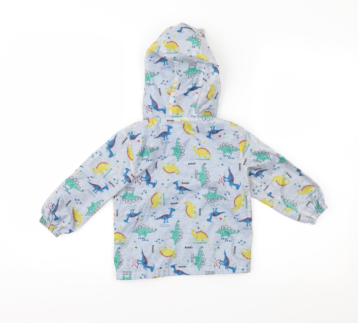 George Boys Grey Geometric  Anorak Jacket Size 12-18 Months