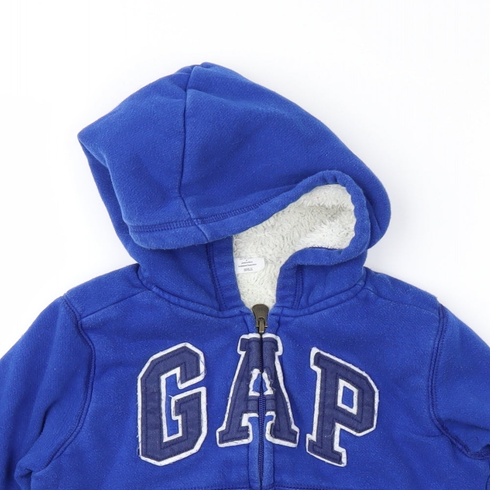 Gap Boys Blue   Full Zip Hoodie Size 2 Years