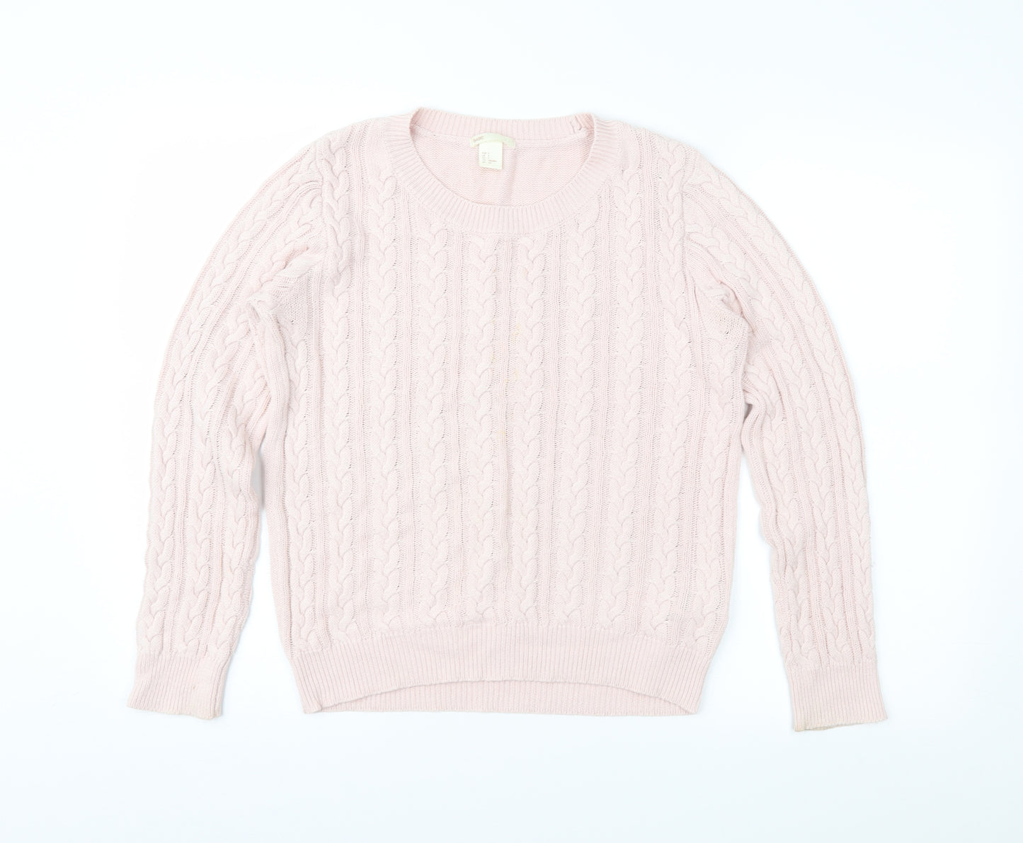 H&M Womens Pink   Pullover Jumper Size S