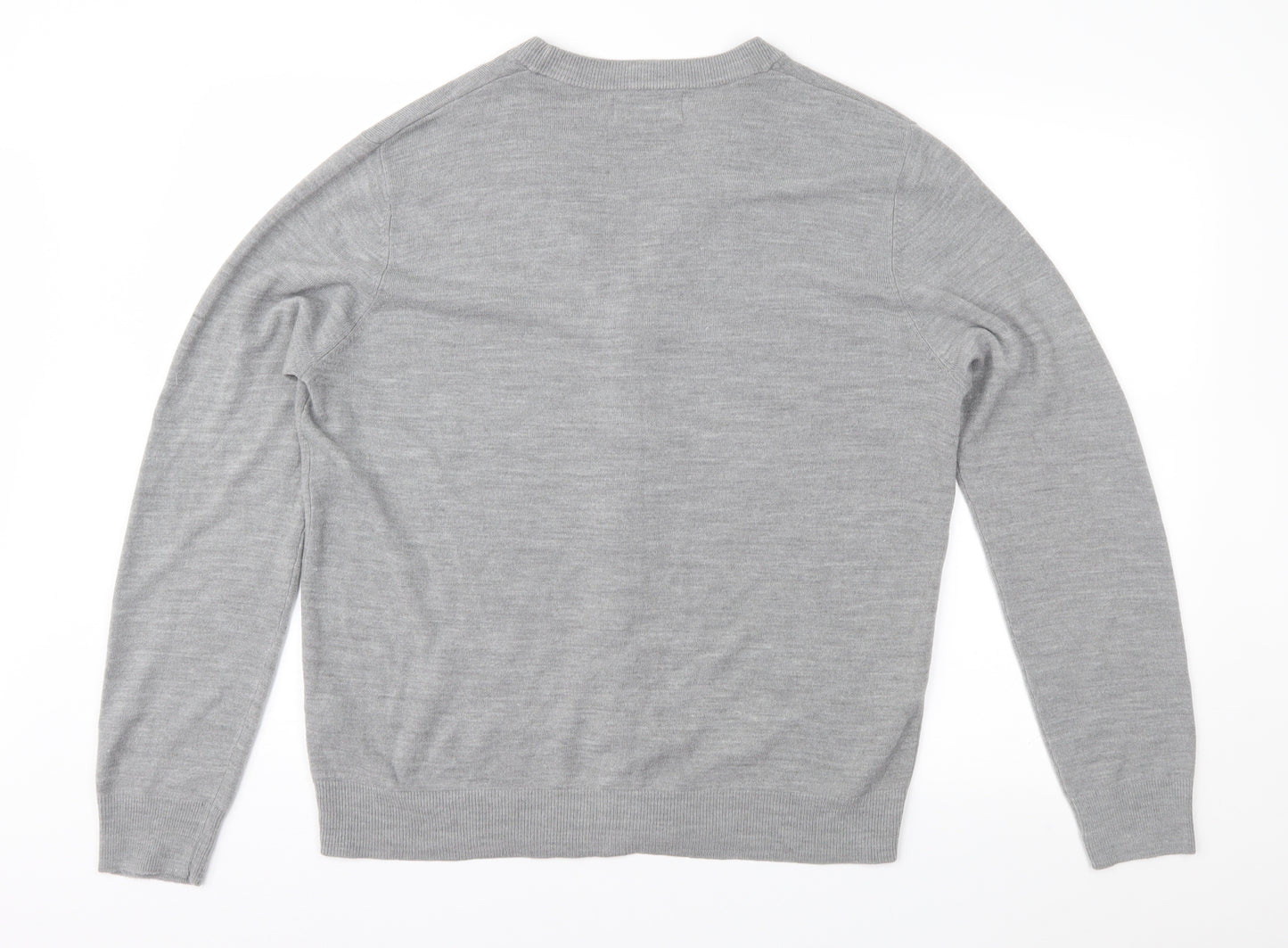 BHS Mens Grey   Cardigan Jumper Size L