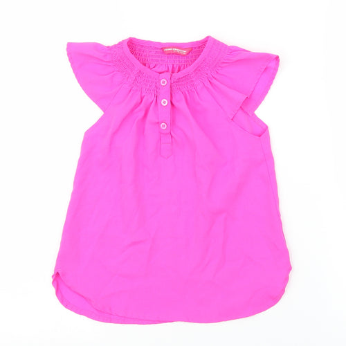 Young Dimension Girls Pink   Basic Blouse Size 6-7 Years