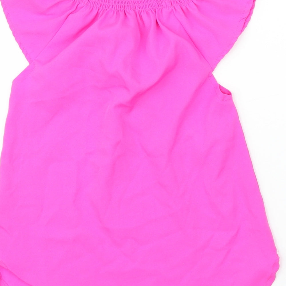 Young Dimension Girls Pink   Basic Blouse Size 6-7 Years