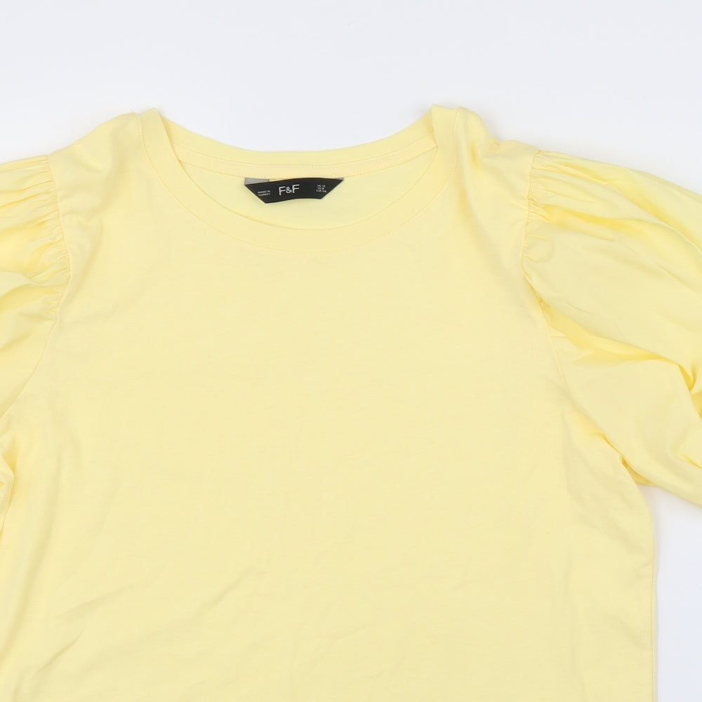 F&F Womens Yellow   Basic Blouse Size 12
