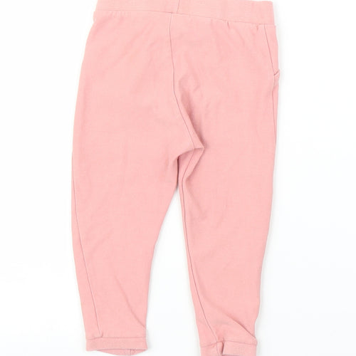 F&F Girls Pink   Cropped Leggings Size 12-18 Months