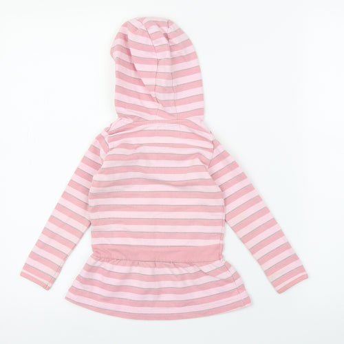 Early Days Girls Pink Striped  Pullover Jumper Size 9-12 Months  - Hoodie, Tunic
