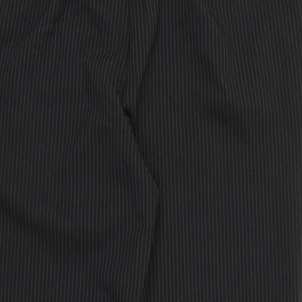 Papaya Womens Black Striped  Trousers  Size 20 L27 in