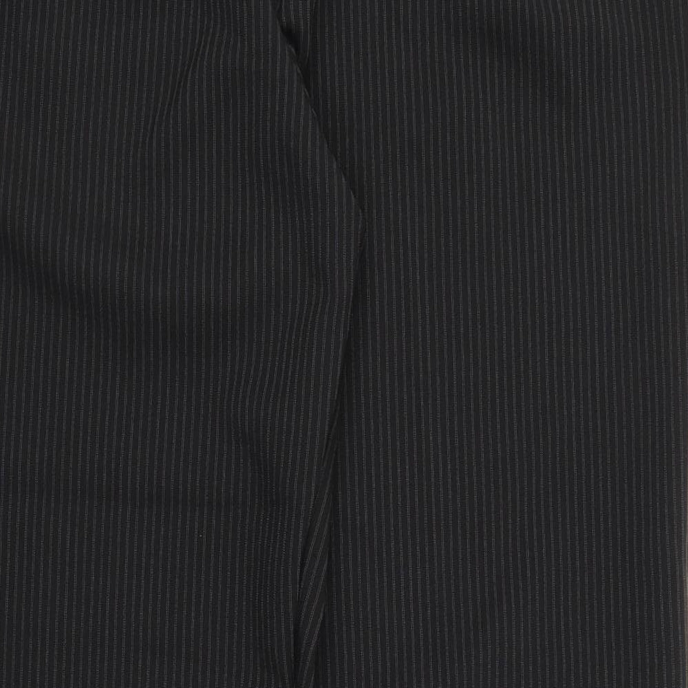 Papaya Womens Black Striped  Trousers  Size 20 L27 in
