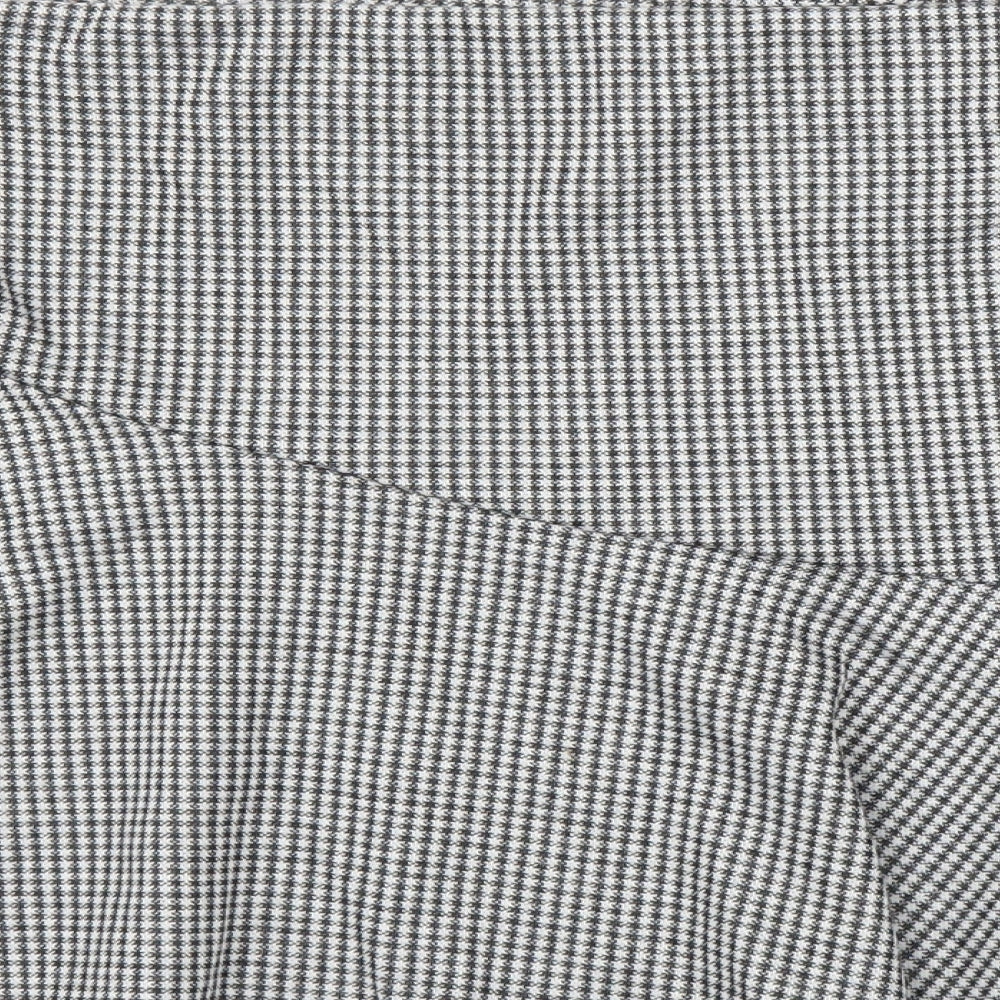 Primark Womens Black Houndstooth  Mini Skirt Size 14