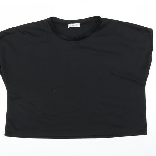 Femme Luxe Womens Black   Basic Blouse Size M