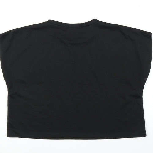Femme Luxe Womens Black   Basic Blouse Size M