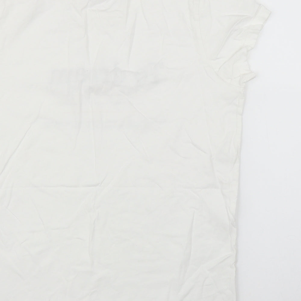 George Womens White   Top Pyjama Top Size 14