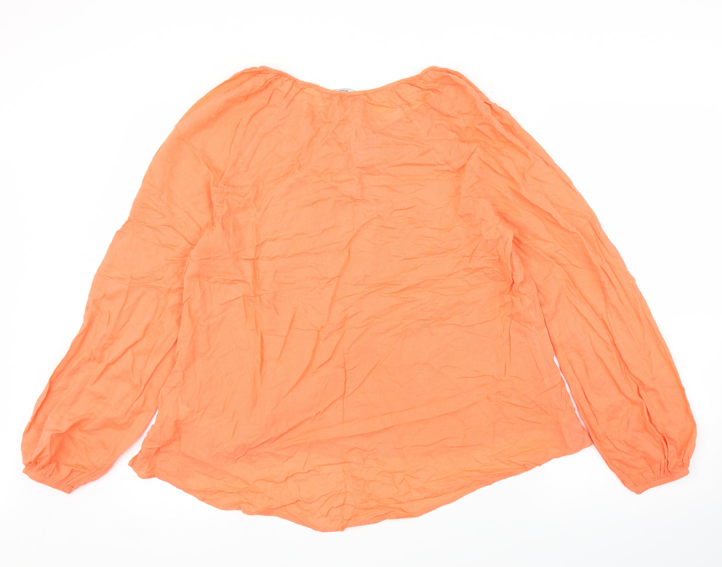 F&F Womens Orange   Basic Blouse Size 12