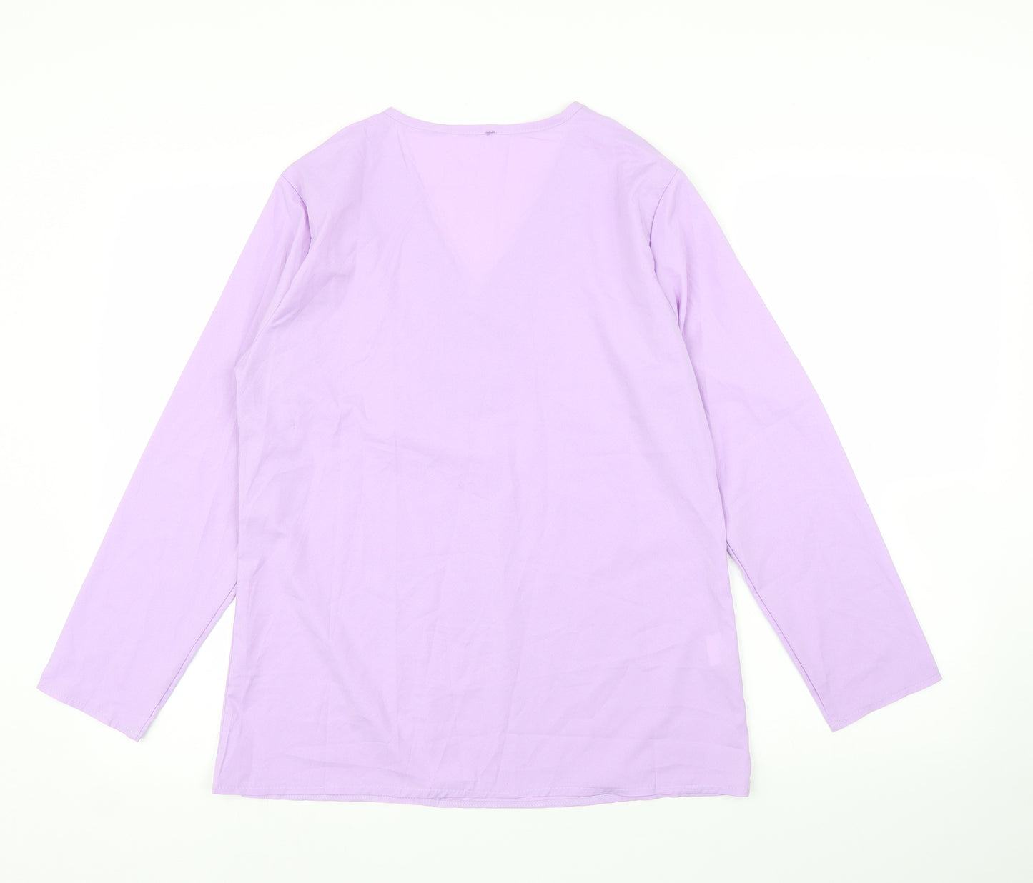 Preworn Womens Purple   Basic Blouse Size XL