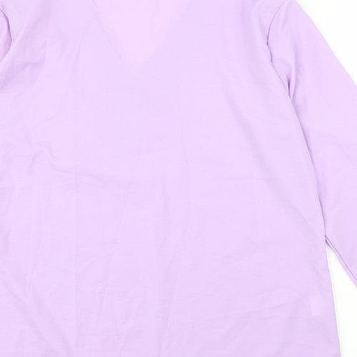 Preworn Womens Purple   Basic Blouse Size XL