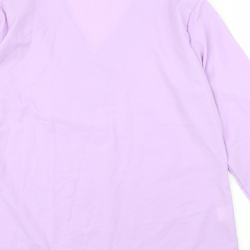 Preworn Womens Purple   Basic Blouse Size XL
