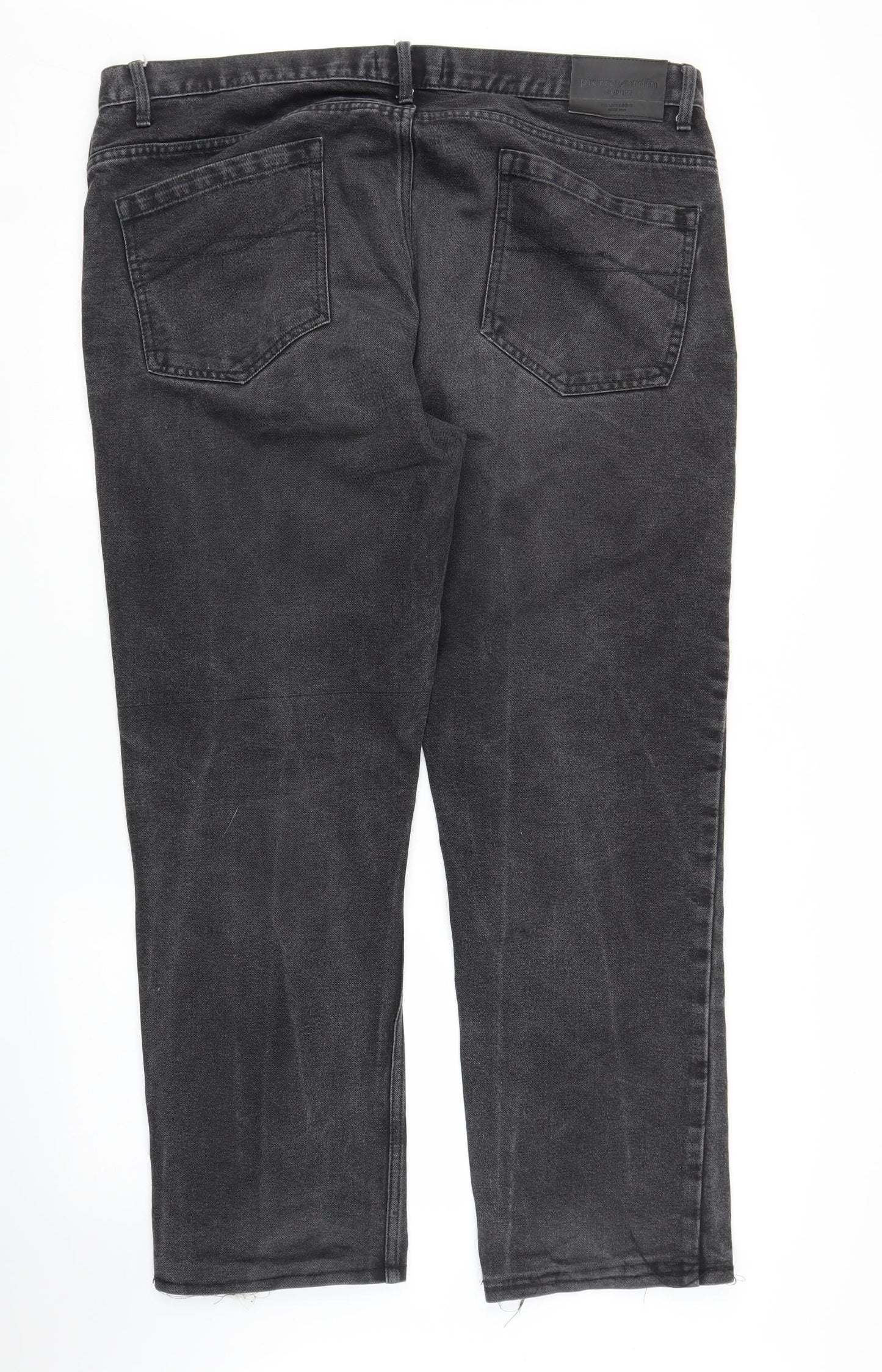 Pierre Cardin Mens Grey  Denim Straight Jeans Size 40 in L28 in