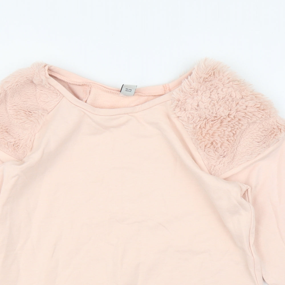 TU Girls Pink   Pullover Jumper Size 10 Years