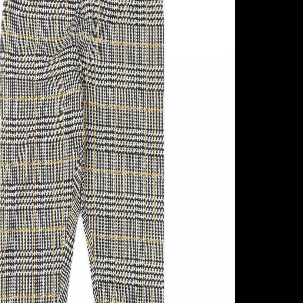 New Look Girls Brown Houndstooth  Carrot Trousers Size 10-11 Years