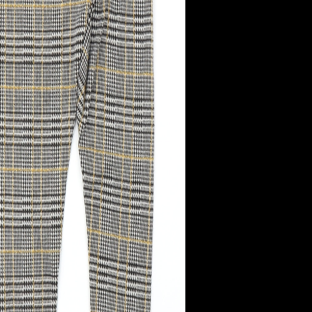 New Look Girls Brown Houndstooth  Carrot Trousers Size 10-11 Years