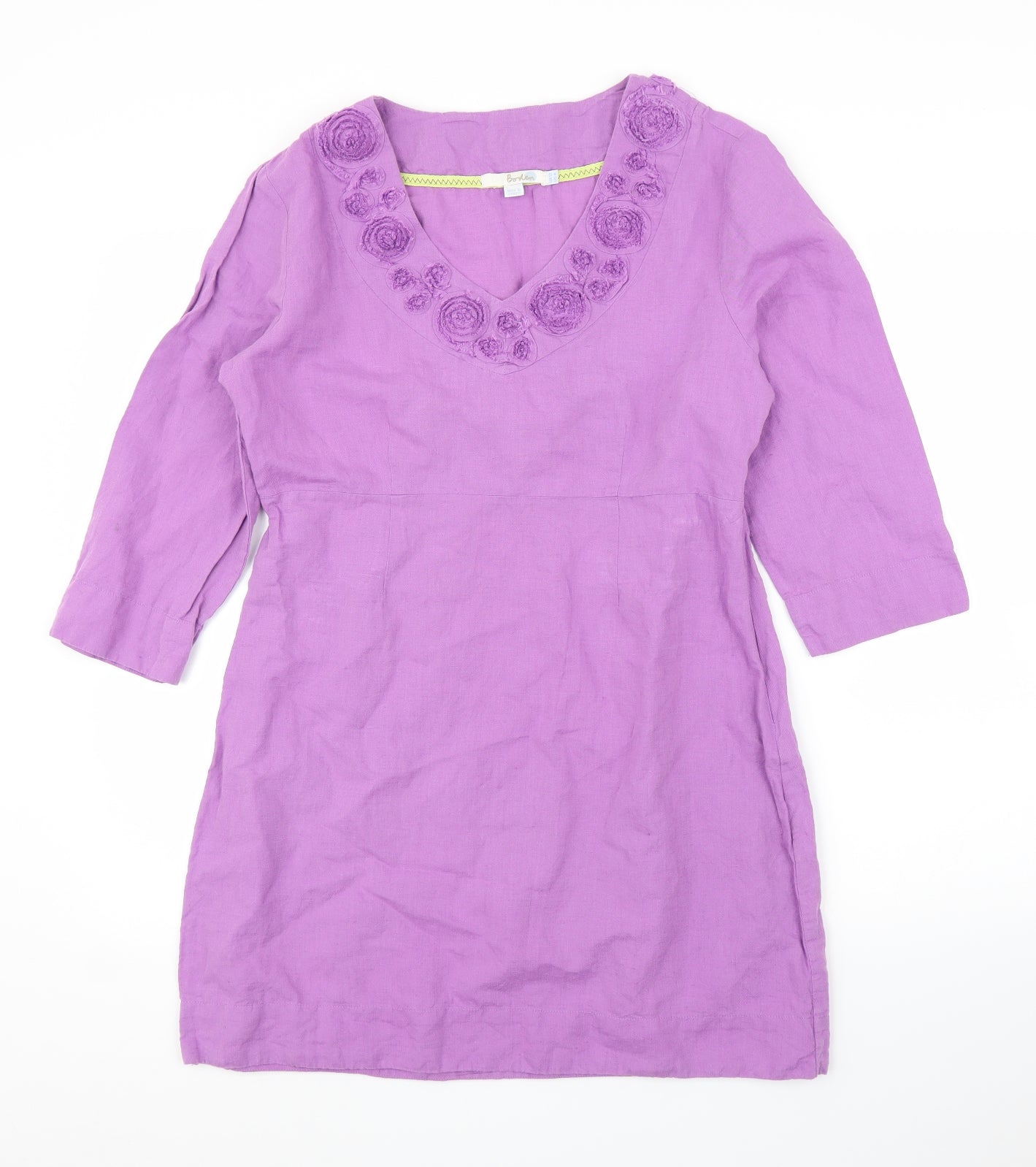 Boden Womens Purple Floral  A-Line  Size 12